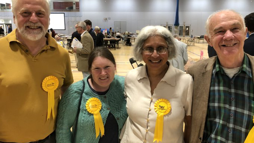 Hiltingbury Lib Dem team celebrate win