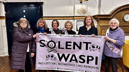 Liz Jarvis and Solent WASPI